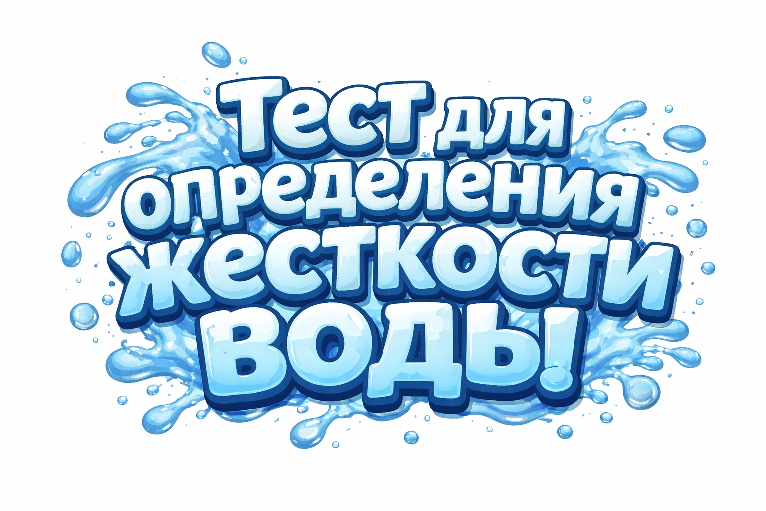 Тест для определения жесткости воды