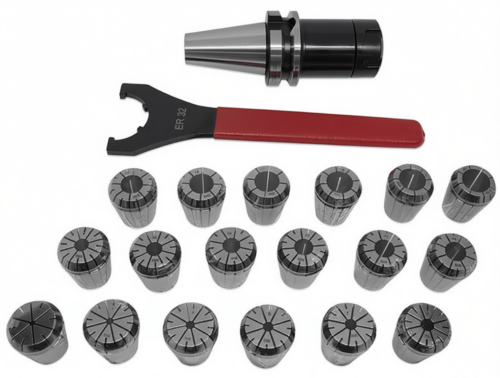 BT40-ER32-100 18PCS Патрон с набором цанг 18 шт (d3-20 мм)